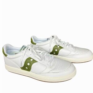 Saucony JAZZ COURT Shoe white/green NWOB S70555-23 Men’s 11